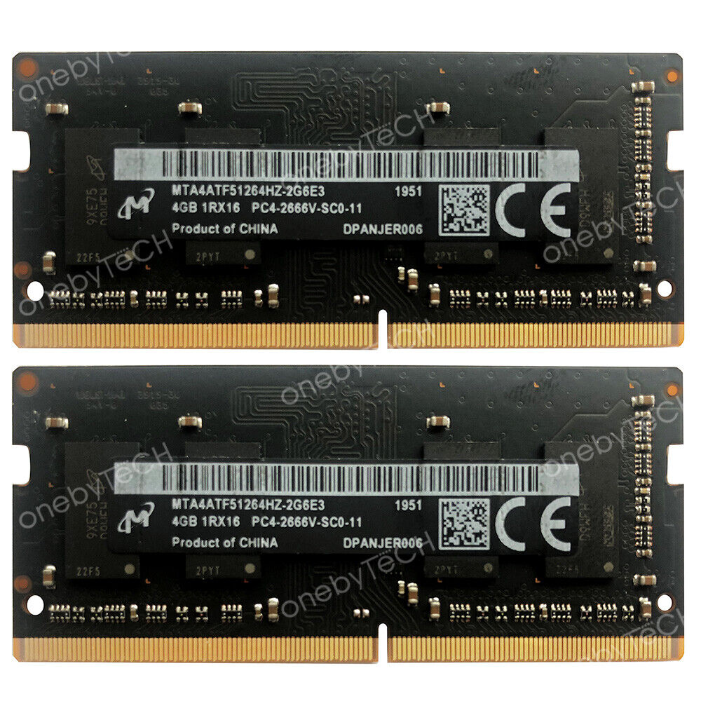 8GB 2X4GB 1RX16 DDR4-2666MHZ SO-DIMM Laptop Memory For Dell Vostro 3584 SDRAM