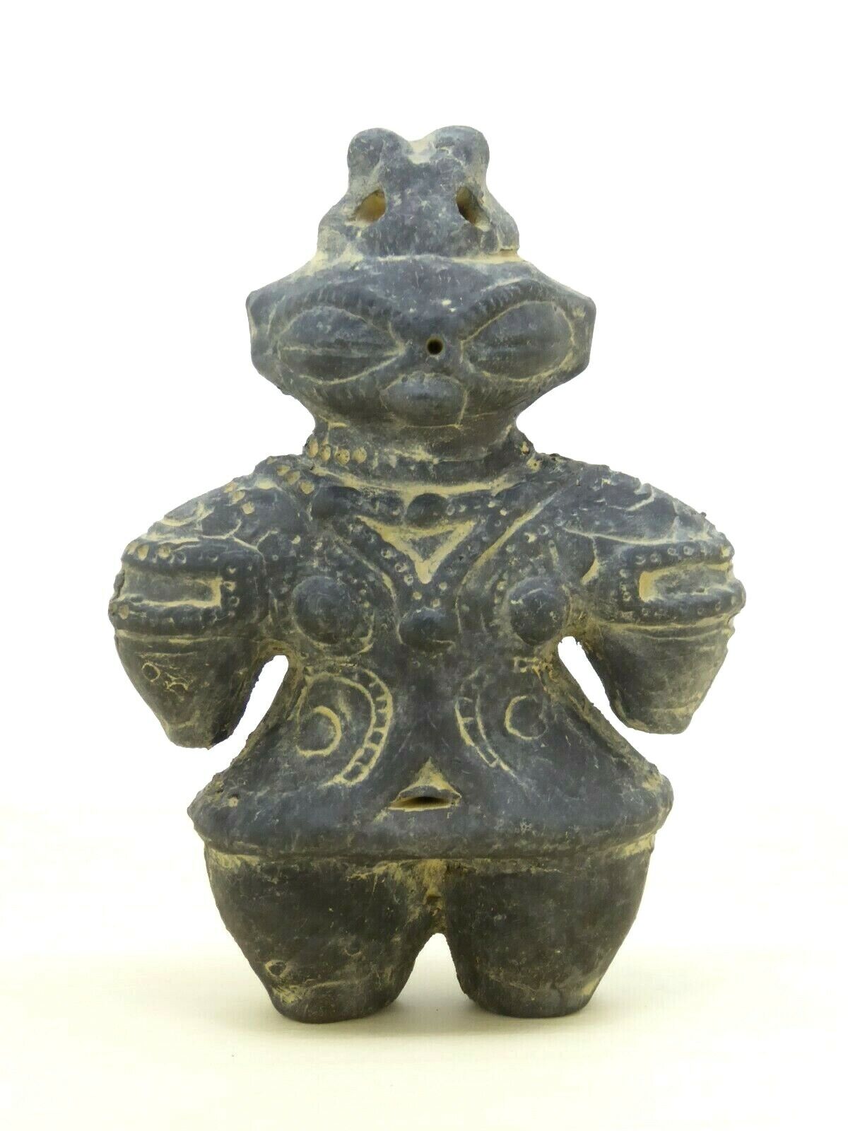 Dogu Jomon period Clay statue Earthen figure Doll Image Ancient Black 12.7cm