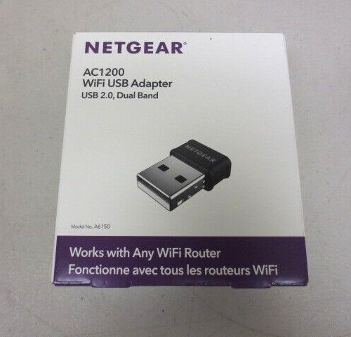 Netgear A6150-100PAS AC1200 Wifi USB 2.0 Dual Band Adapter A6150 *NEW*