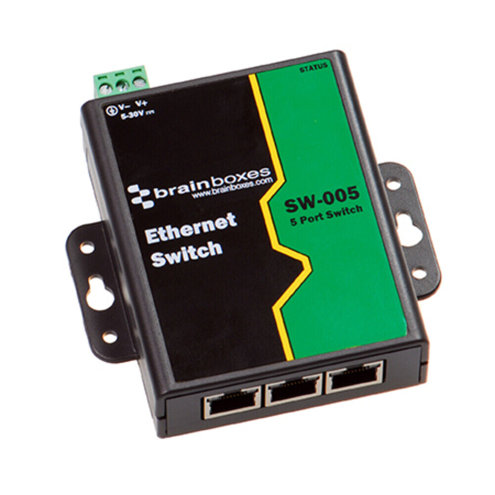 Brainboxes SW-005 Ethernet 5-Port Switch Unmanaged