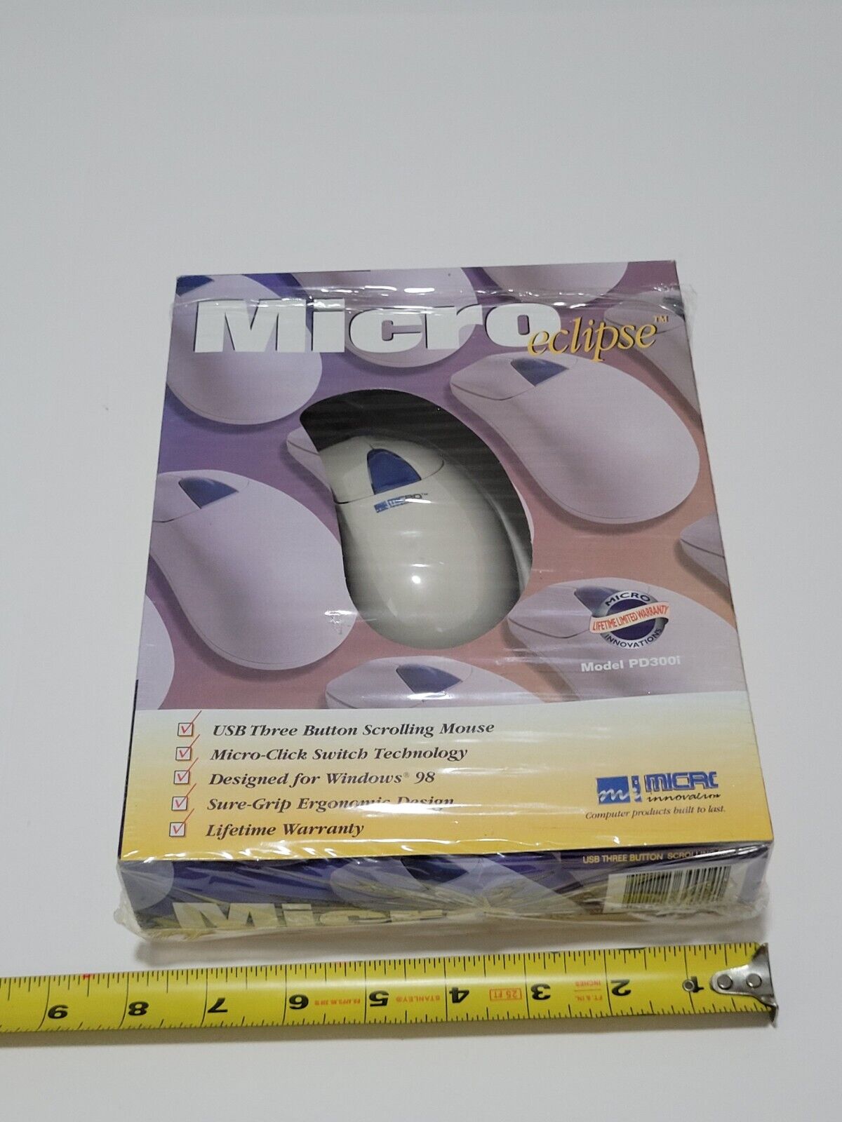 Vintage Micro Innovations Eclipse USB Mouse PD300i Old Stock IBM AT-PC, Windows 
