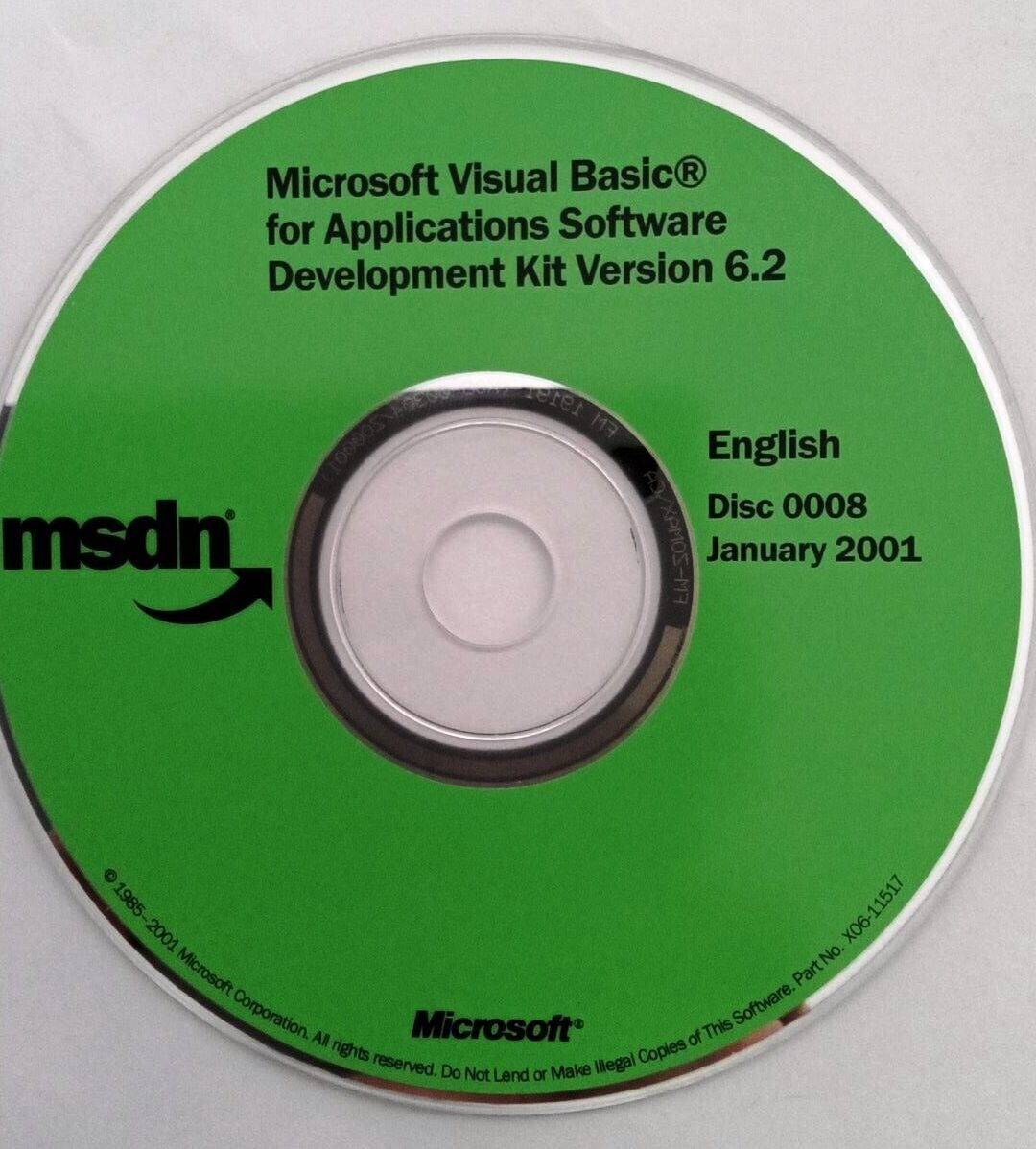 Microsoft Visual Basic for Applications (VBA) Software Development Kit 6.2