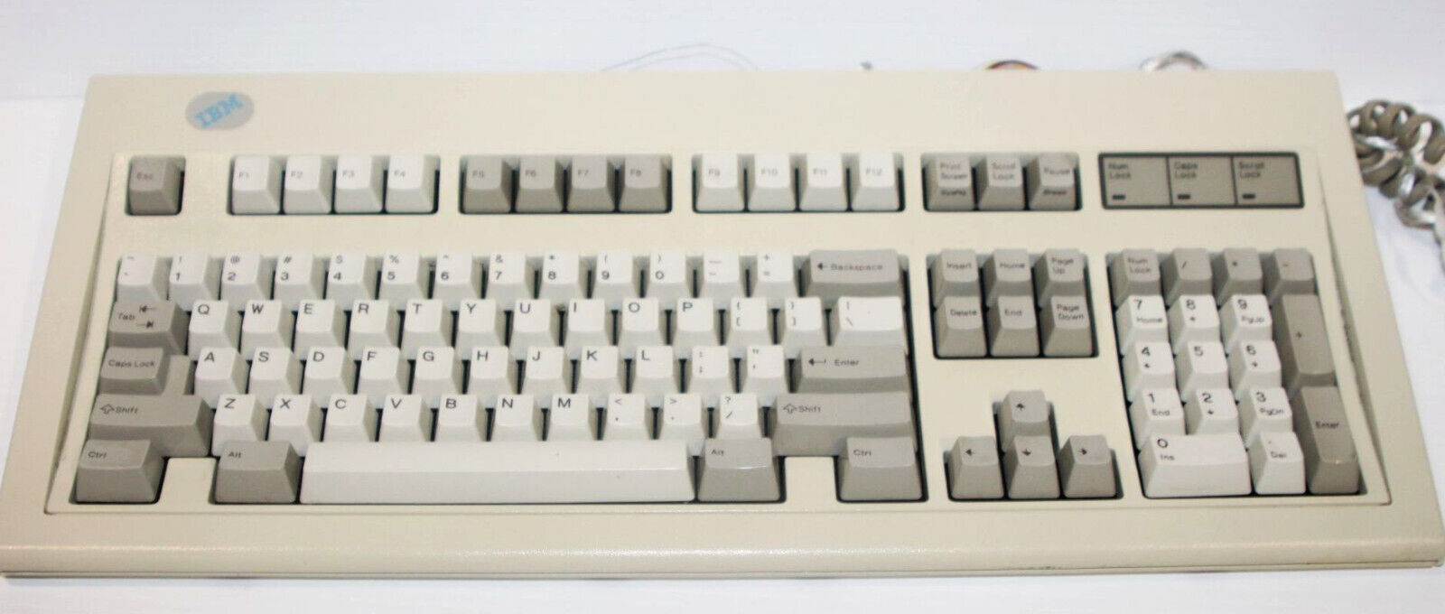 IBM / Lexmark Blue Logo Model M Mechanical 71G4644 Wired Keyboard Tested 9/1995