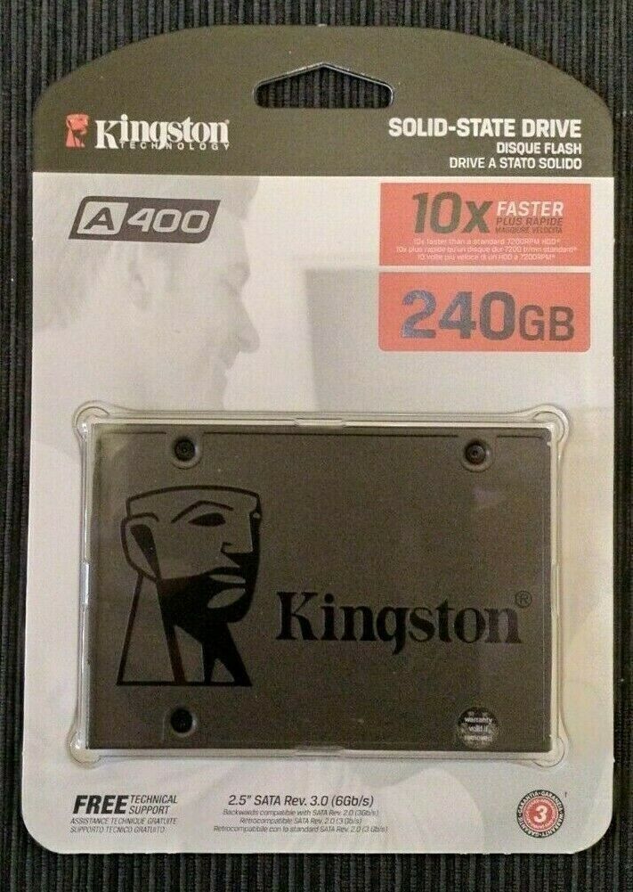 GENUINE 240GB SSD Kingston SSDNow A400 solid state SATA 6Gb/s SA400S37/240 (NEW)