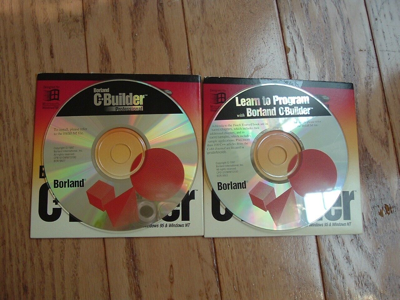 Borland C++ Builder Professional  (2) original disks