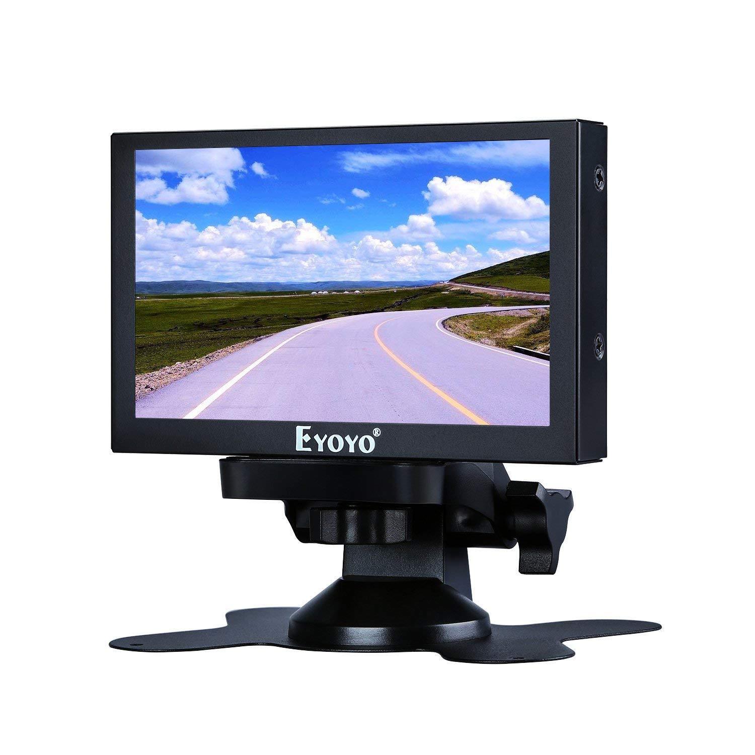 Eyoyo 5 Inch HD VGA BNC Car RearView Monitor AV Video Display 800x480 For DVD