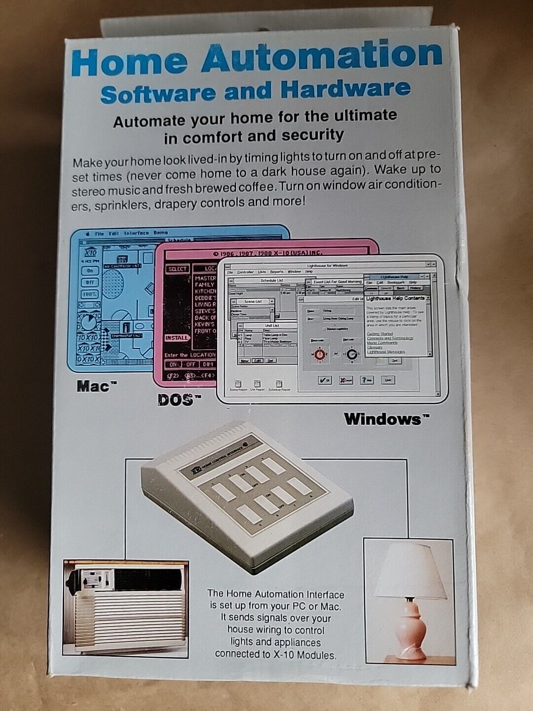 Vintage X-10 Powerhouse CP290P for  Windows & Dos RS-232 Compatible NOS/NIB