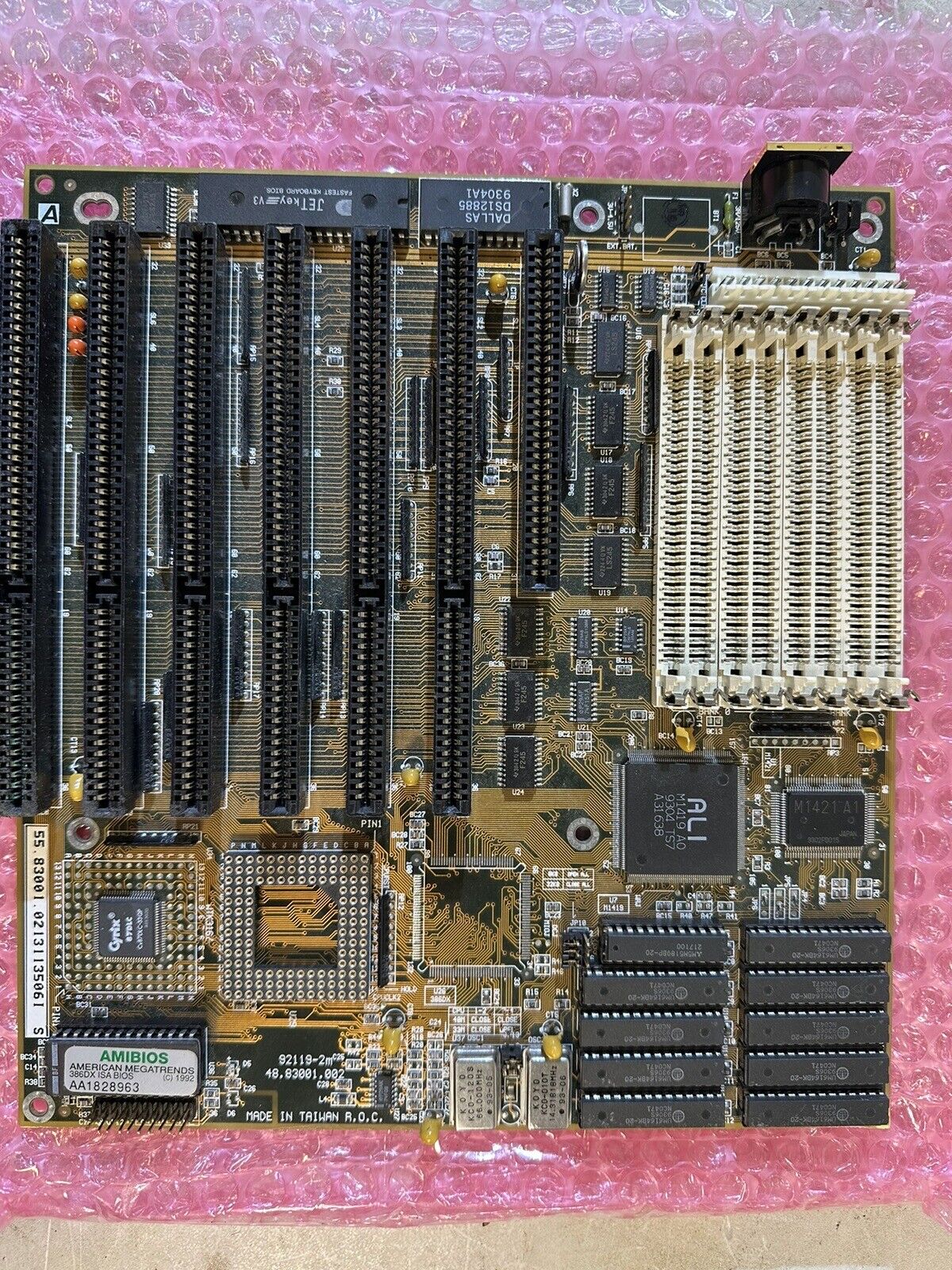 VINTAGE 386 AT MOTHERBOARD FOR PARTS NO POST