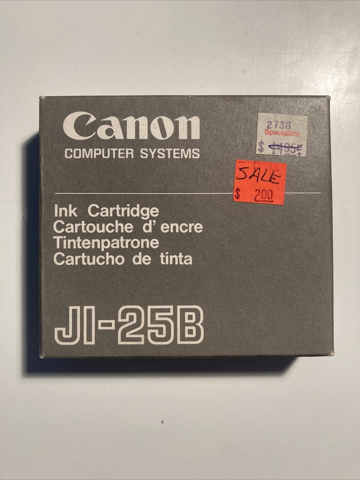 NOS Canon JI-25b Ink Cartridge Black Vintage Printer