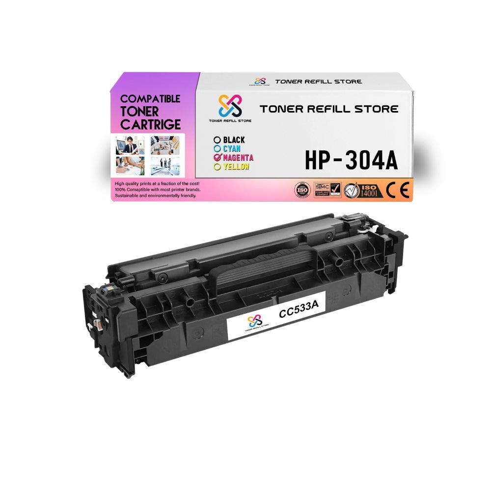 TRS 304A CC533A Magenta Compatible for HP LaserJet CP2025 Toner Cartridge