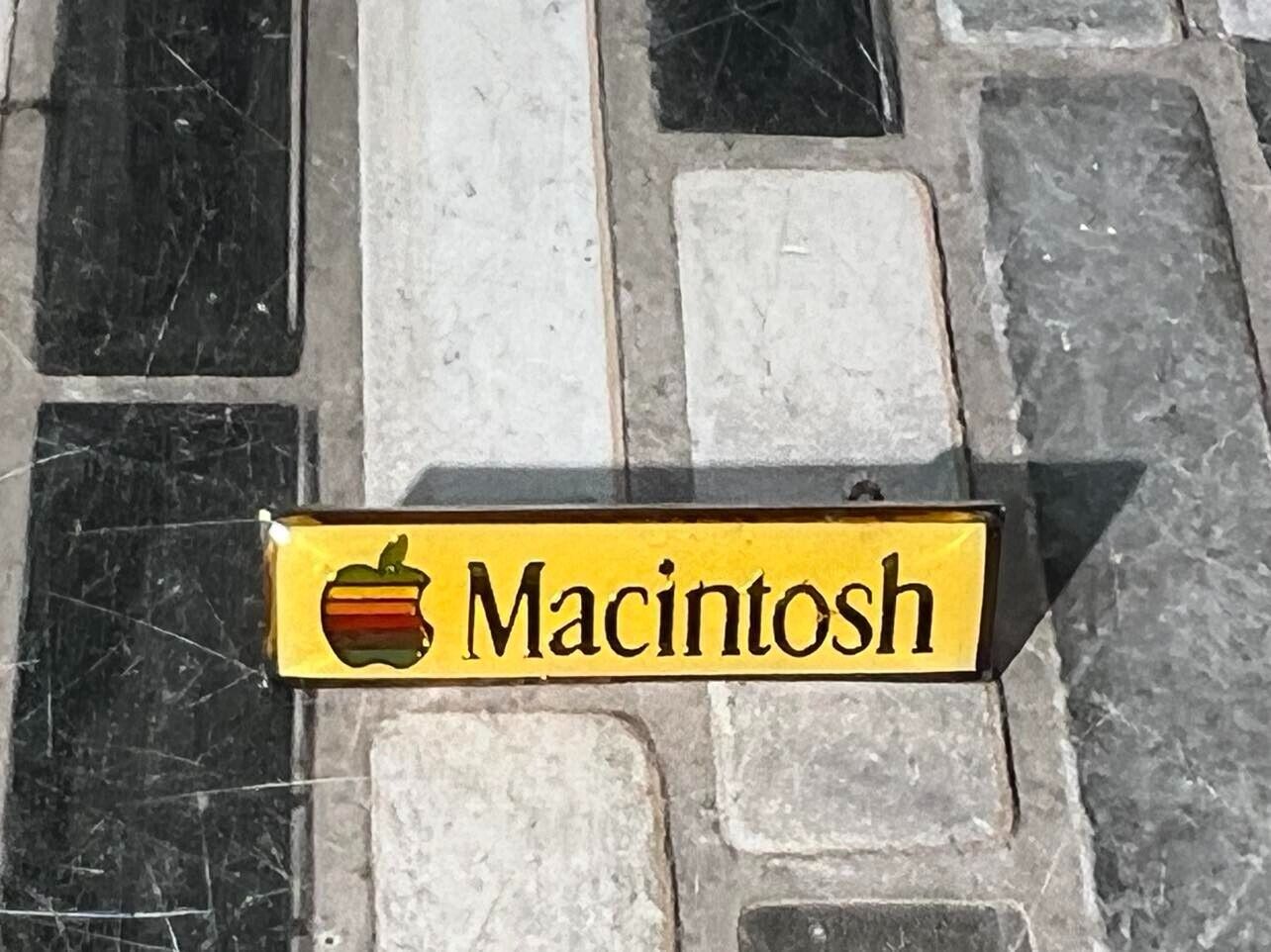 Vintage Yellow Apple Macintosh Pendent Pin