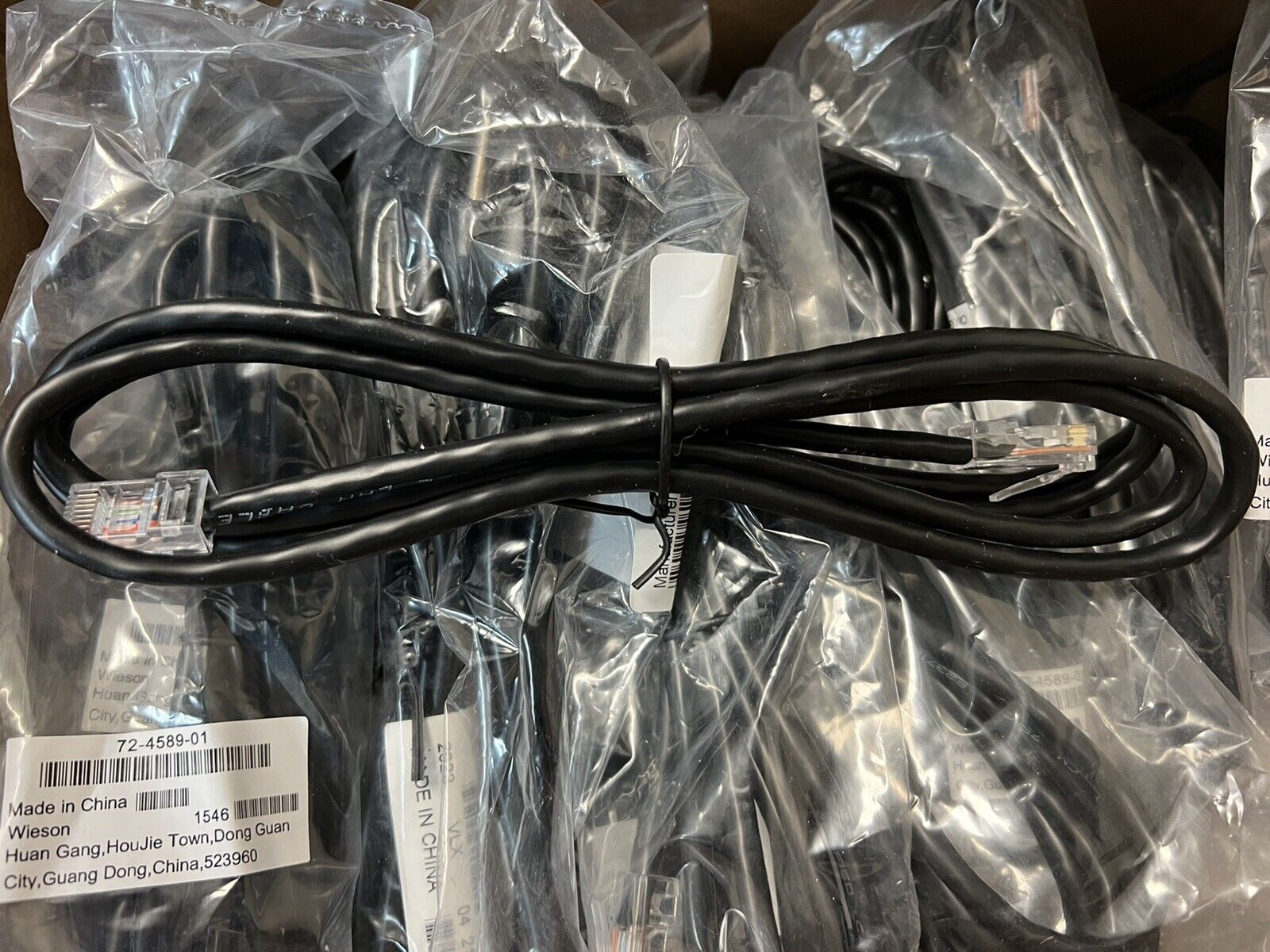 25 lot Black RJ45 Ethernet Patch Cable Cat 5e 6ft LAN NETWORK new