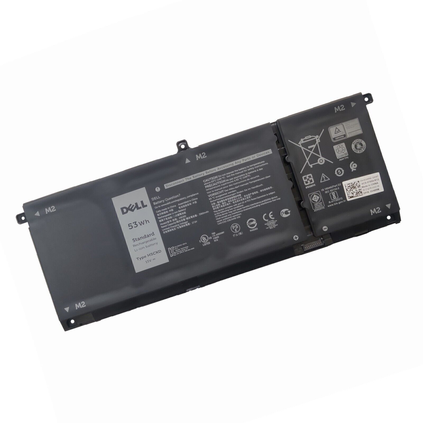 OEM Genuine 53Wh H5CKD Battery For Dell Latitude 3410 3510 Inspiron 5508 5509
