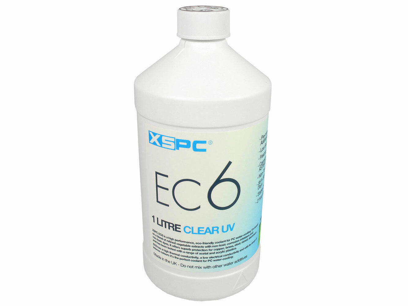 XSPC EC6 High Performance Premix PC Coolant, Translucent, 1000 mL, Clear UV
