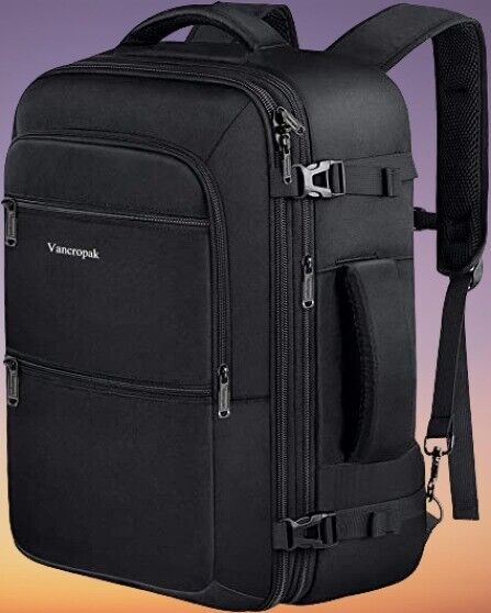 Travel Backpack, 40L Flight Approved Carry On Backpack for Men & Women, Large