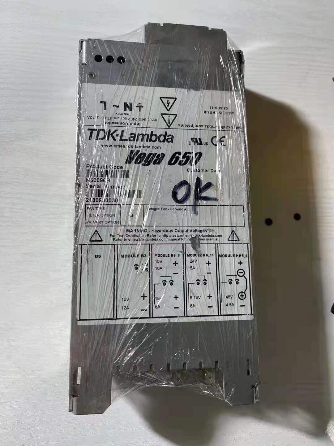 1PCS USED TDK K60096B By express with 90 warranty