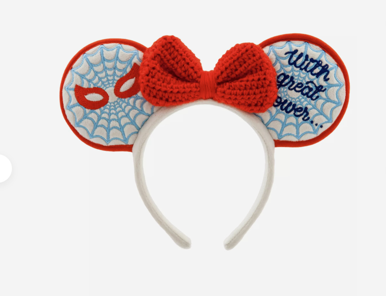 Disney Parks Spider-Man With Great Power Bow Mickey Mouse Ear Headband