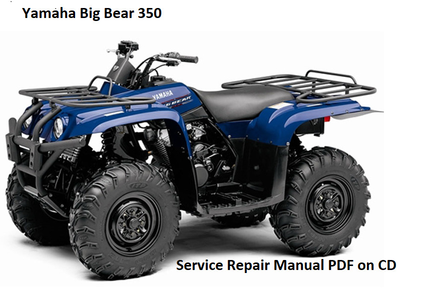 1996 1997 1998 1999 Yamaha Big Bear YFM350 350 4x4 Service Repair Manual CD