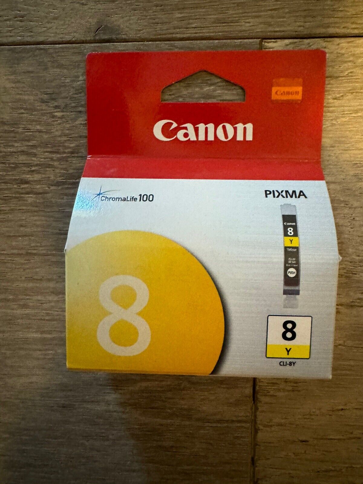 Sealed Genuine Canon Pixma CLI-8Y Ink Cartridge Yellow Pro9000