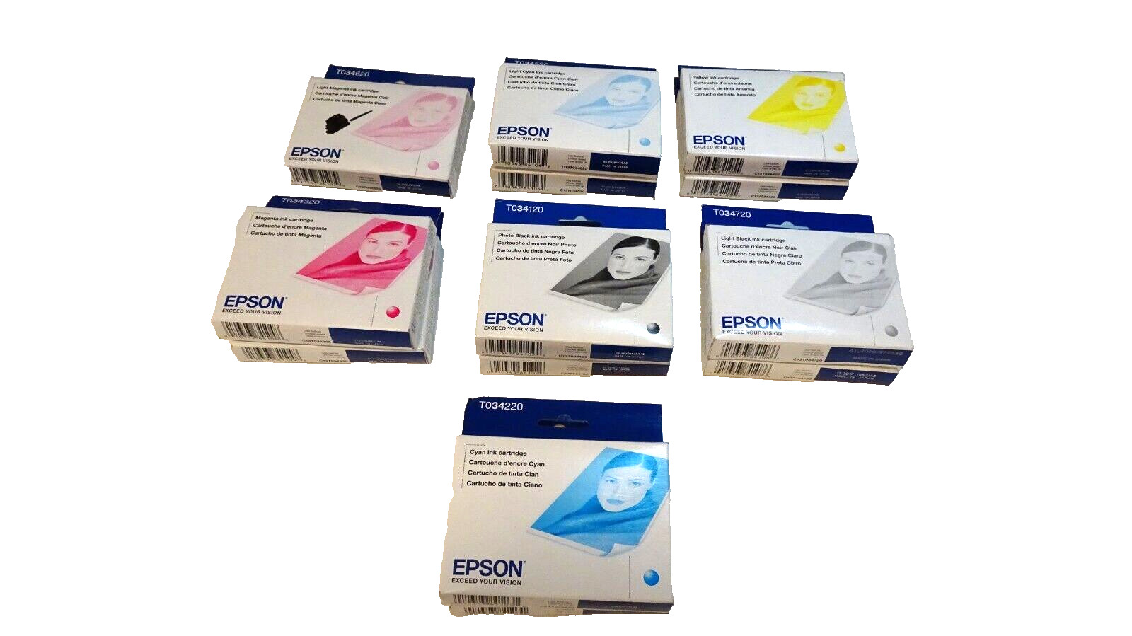 Genuine Epson Ink Set Stylus Photo 2200 Lot of 13 Sealed Boxes New expired