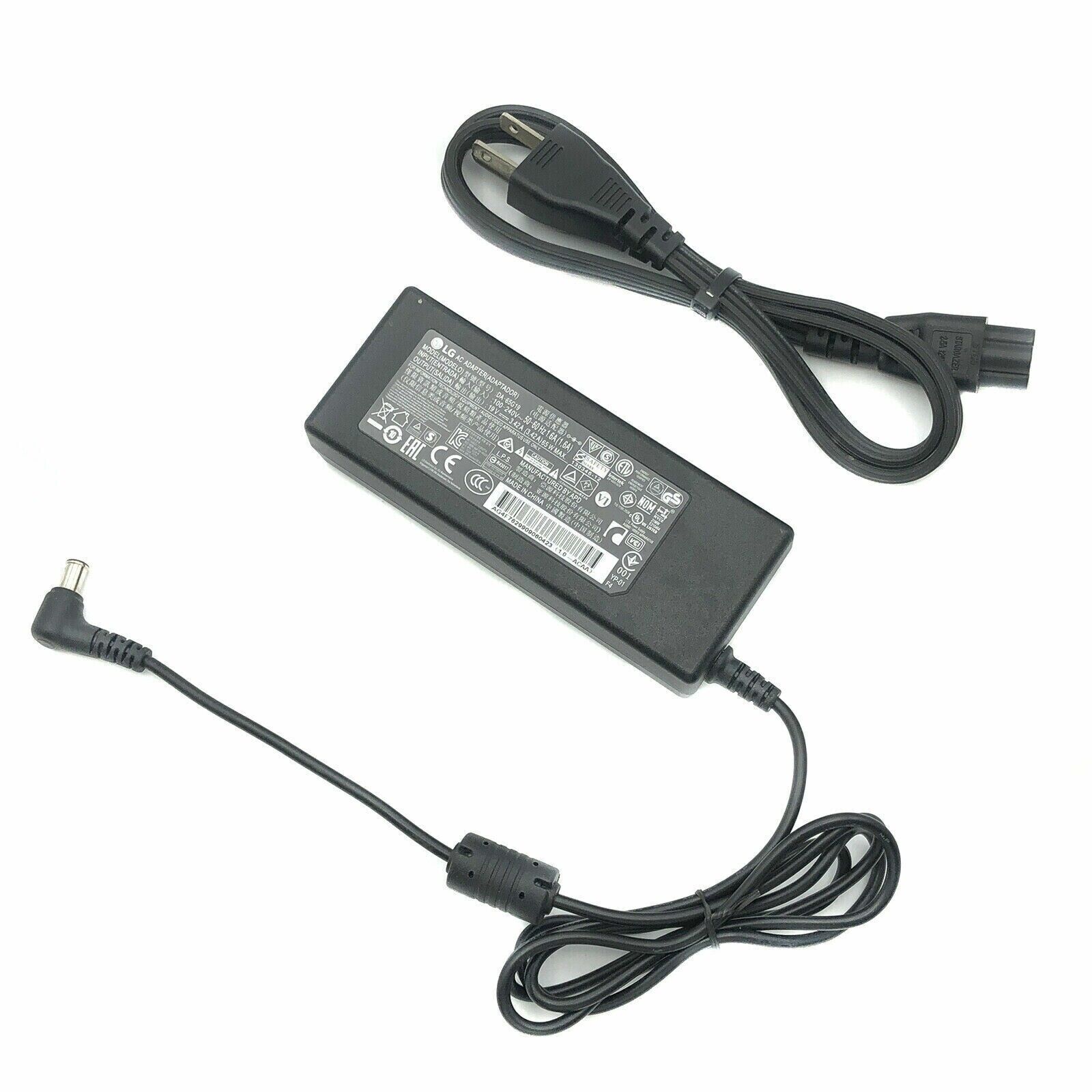 Genuine LG AC Adapter For 34UC79G 34UM68-P Monitor Power Supply 65W w/PC