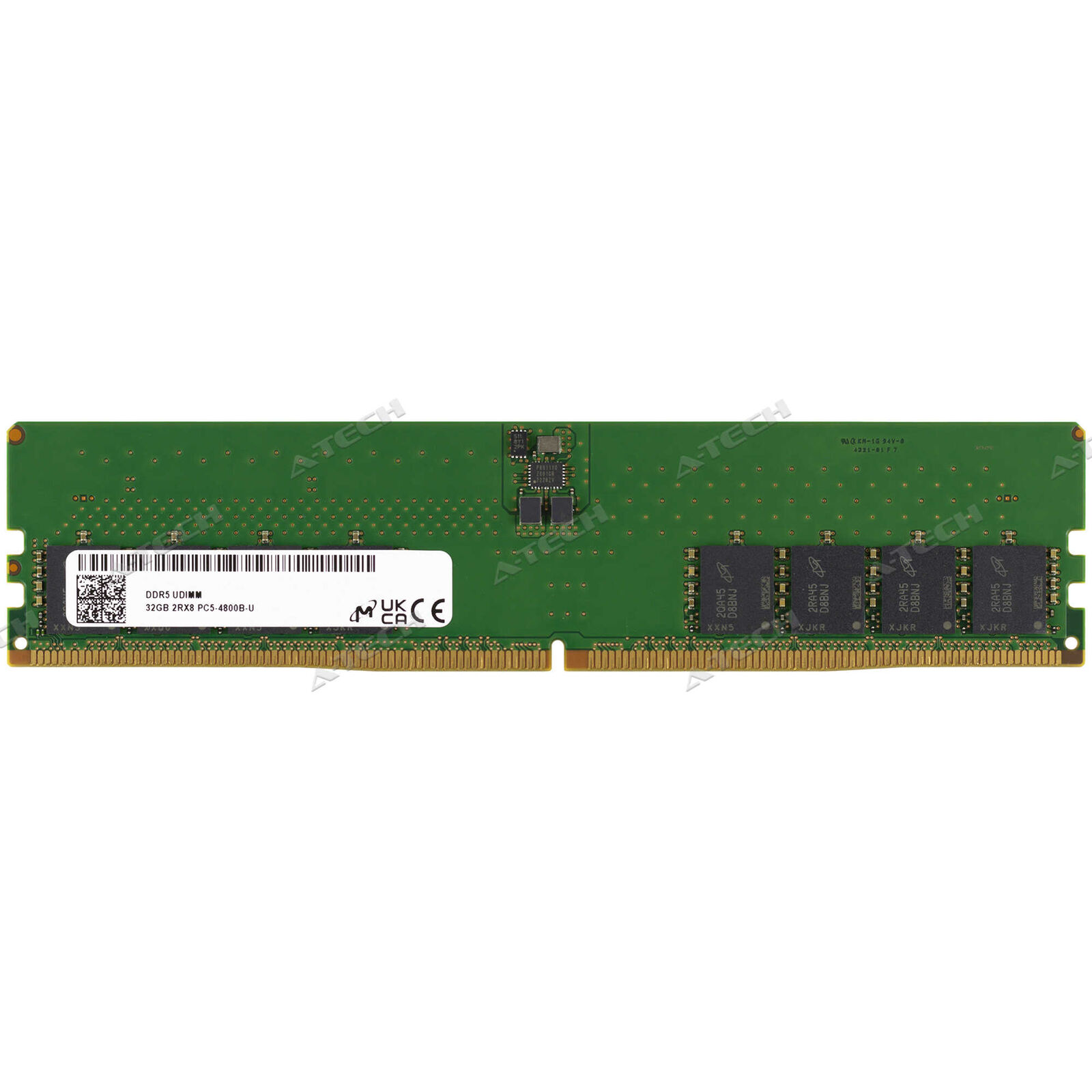 Micron 32GB 2Rx8 PC5-4800 DIMM DDR5-38400 288-Pin Non-ECC Desktop Memory RAM 1x