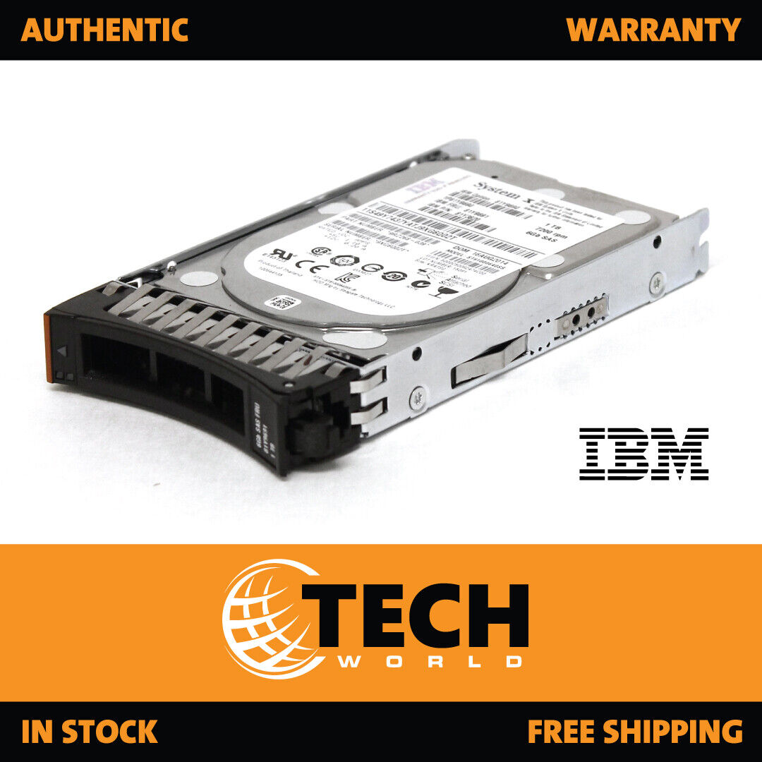 2.5IN IBM 1TB 7.2K RPM 6GBPS SFF NL SAS HDD Internal Hard Drive 81Y9690 81Y9691