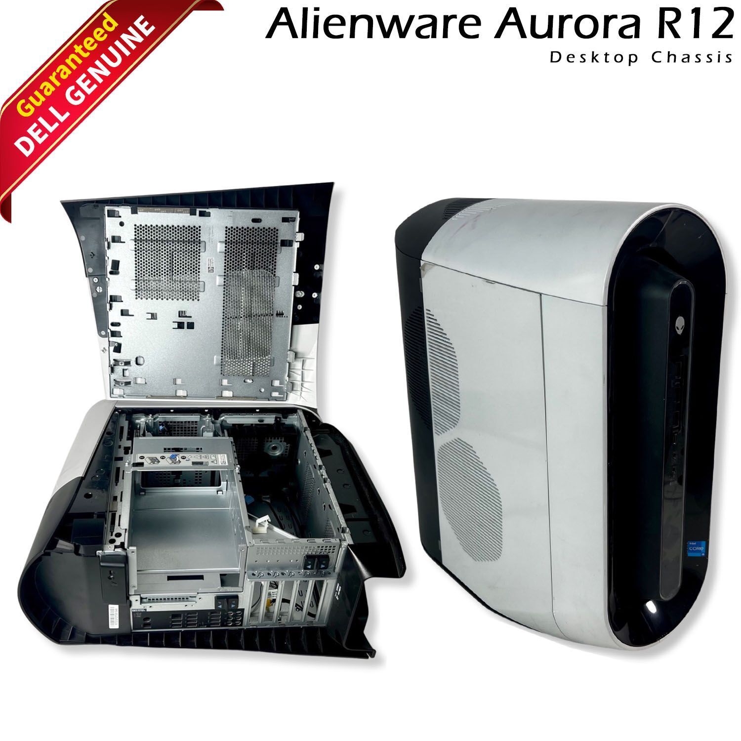 Dell Alienware Aurora R11 R12 Desktop Bare Bone Chassis For Gaming White