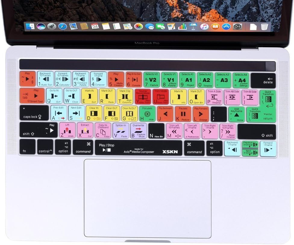 Composer Silicone Shortcuts Keyboard Skins Cover are Compatible with Avid Media
