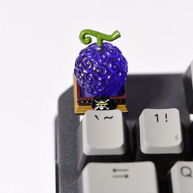 1PC ONE PIECE Devil Fruit Themed Keycap Resin Handmade For Cherry MX Keyboard