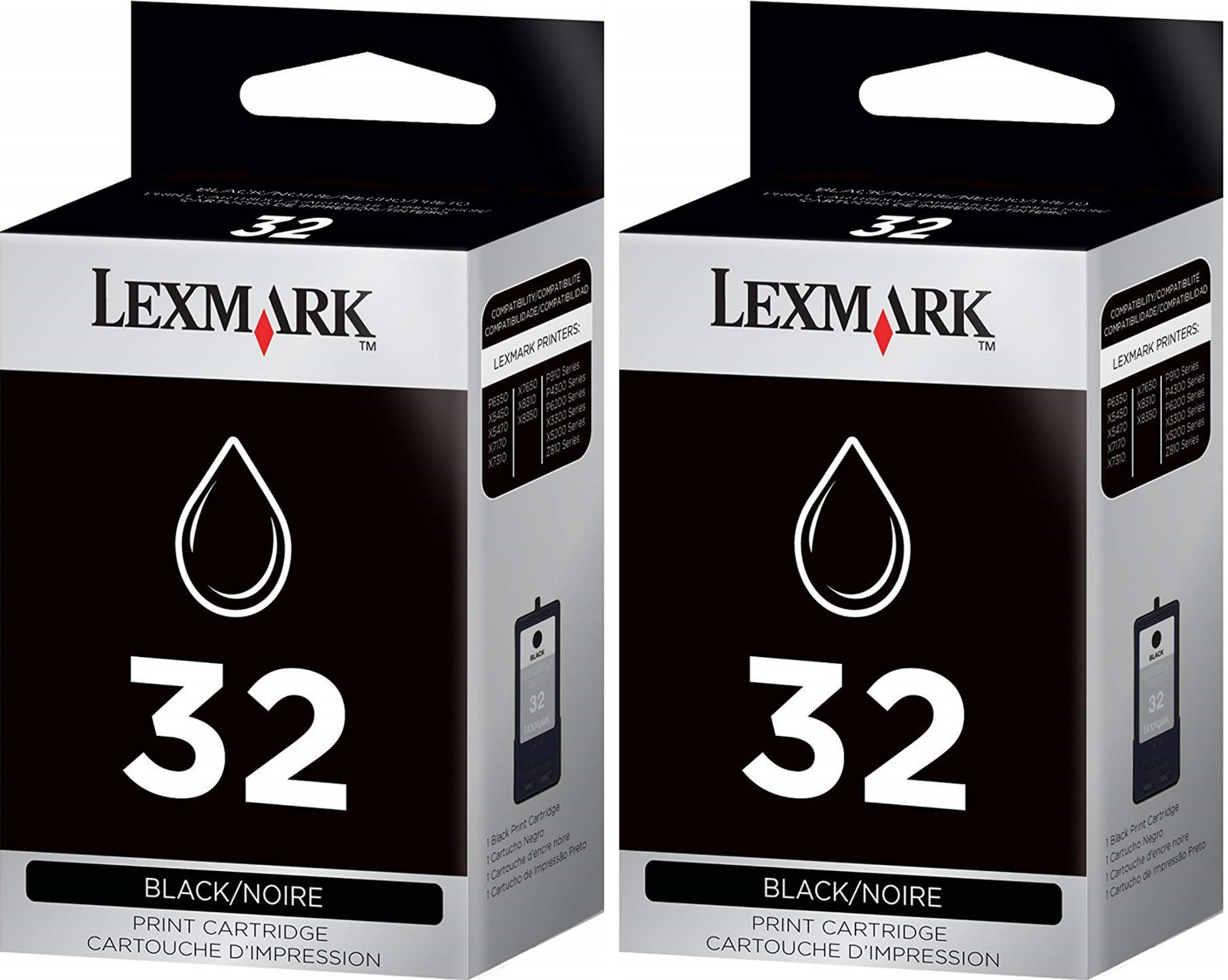 New Genuine Lexmark 32 2PK Ink Cartridge X Series X5270 X5470 P Series P8350 