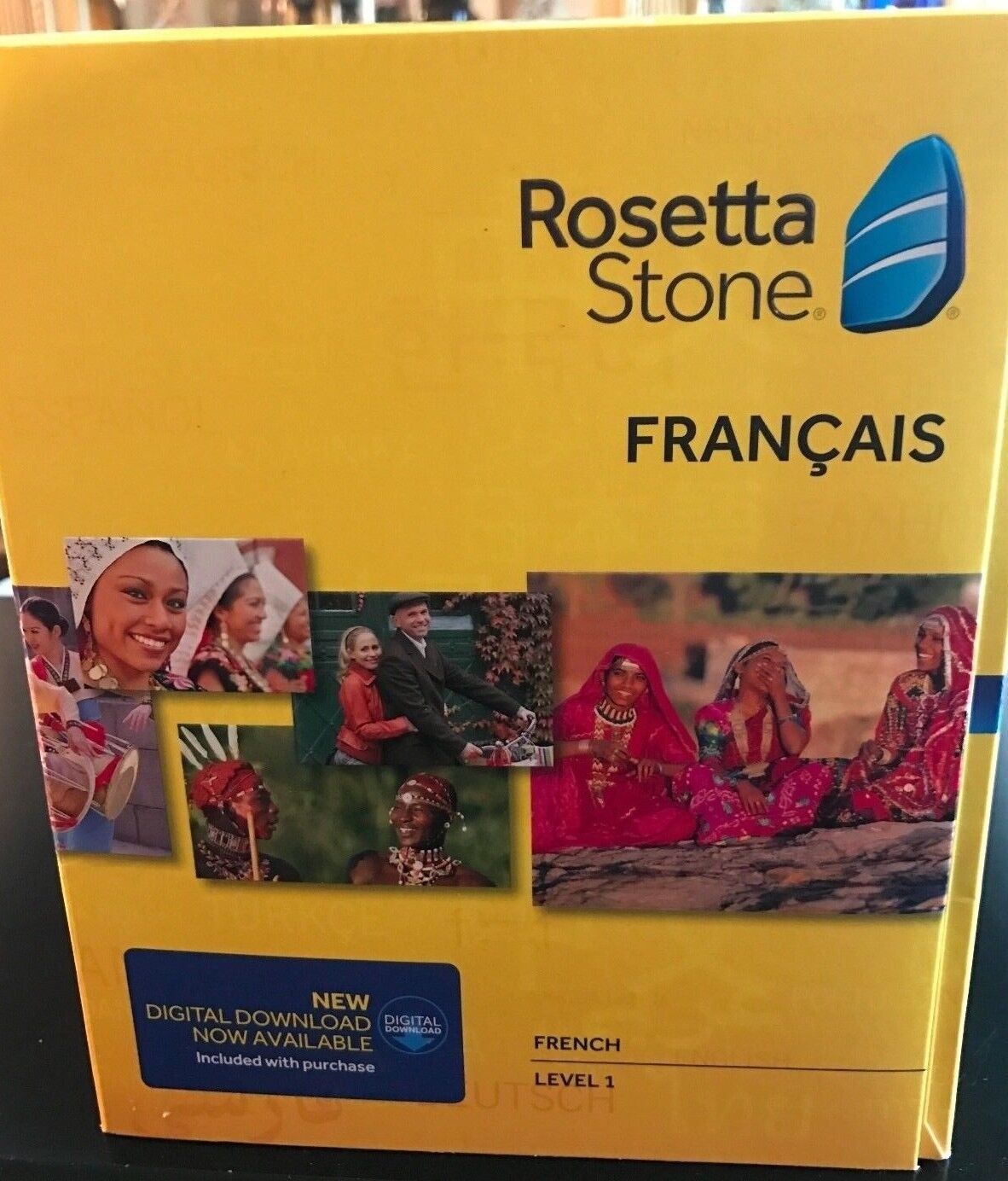 Rosetta Stone LEARN FRENCH 1  CD SET + DIGITAL DOWNLOAD +HEADSET ,VERSION 4