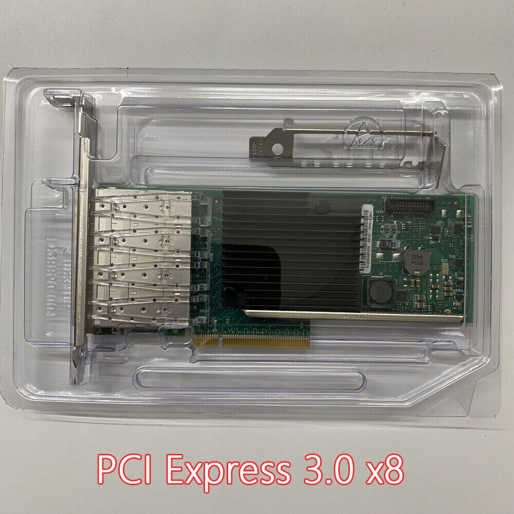 Intel X710-DA4 4-port 10Gbps SFP+ Ethernet Server Adapter network card--Open Box