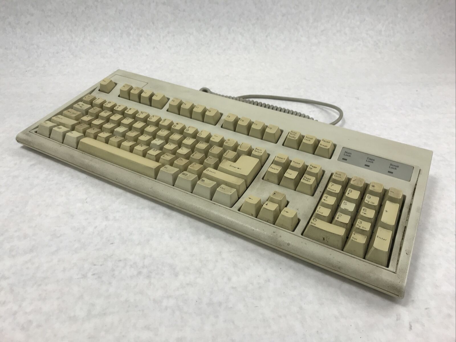 Vintage KeyTronic PS/2 Clicky Keyboard E03601QUS201-C 104 Key