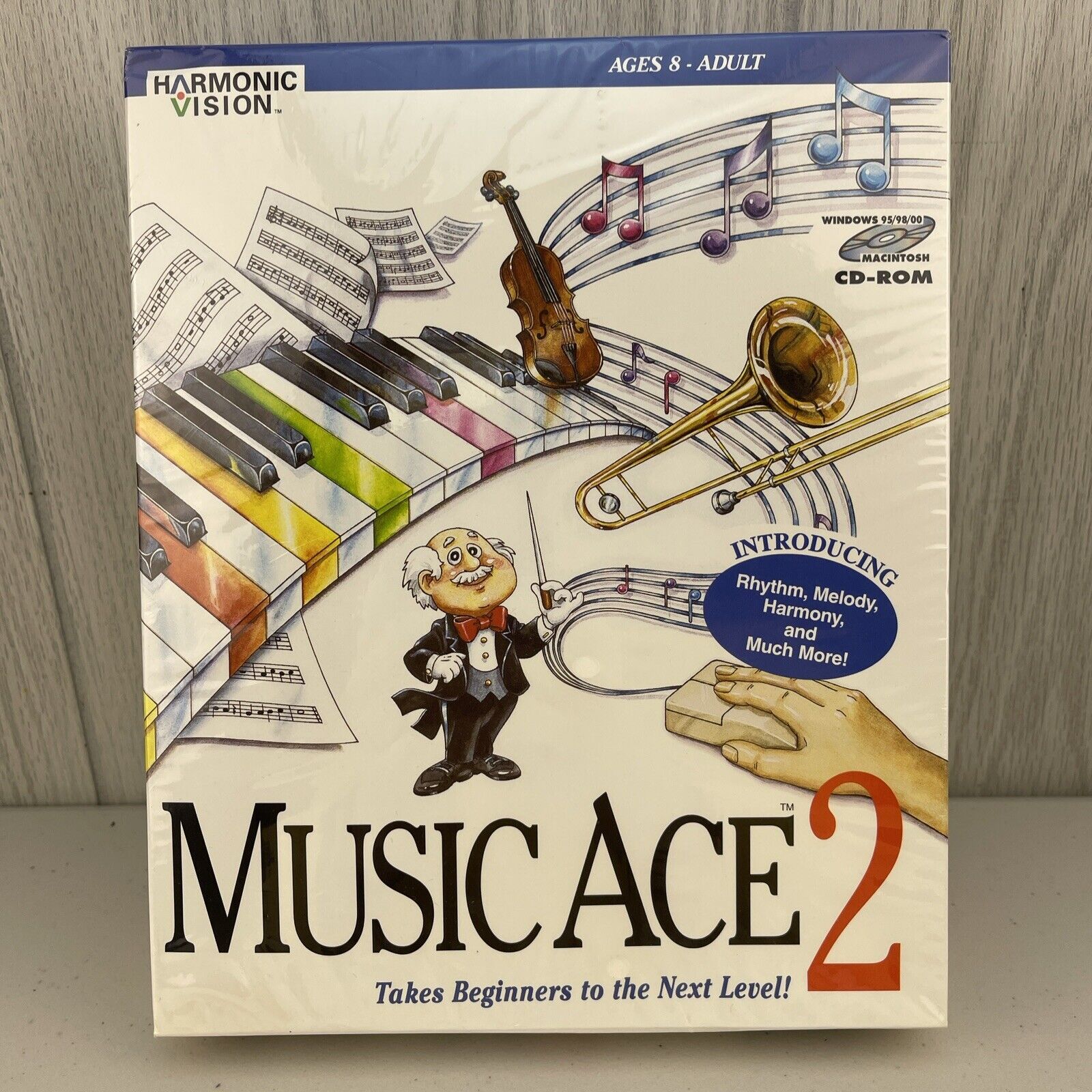 MUSIC ACE 2 by Harmonic Vision CD-ROM, Windows & MAC NEW