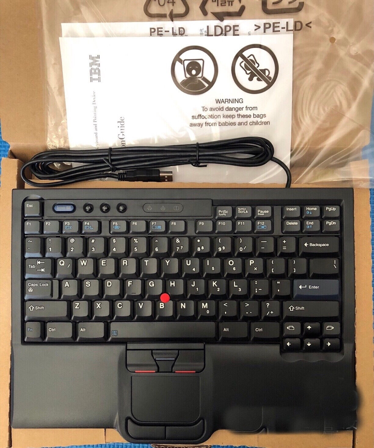 Genuine SK-8845RC for Lenovo ThinkPad UltraNav USB Keyboard Trackpoint US Newest