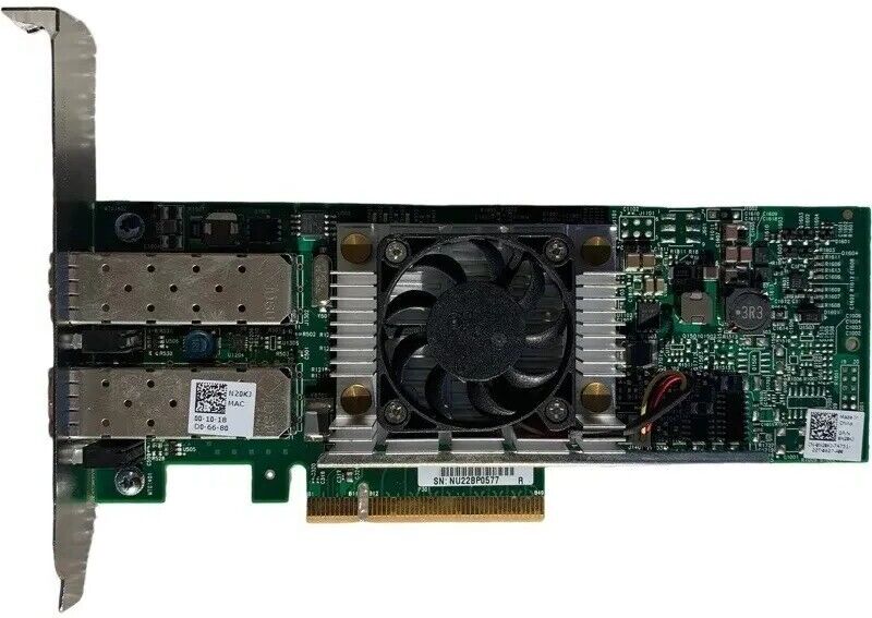 Dell 0N20KJ Broadcom 10Gb Dual Port SFP+ Ethernet Adapter Card | N20KJ |