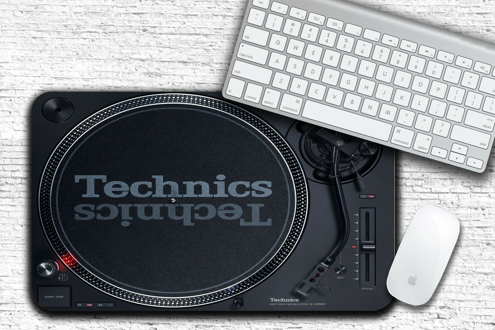 DJ Turntable #2 Vinyl Music Large Desk Mat 10\