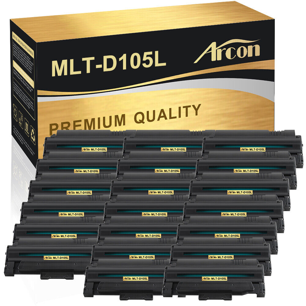 20PK MLT-D105L Toner Compatible For Samsung ML 1910 2525 2581N SCX-4601 SF-650P