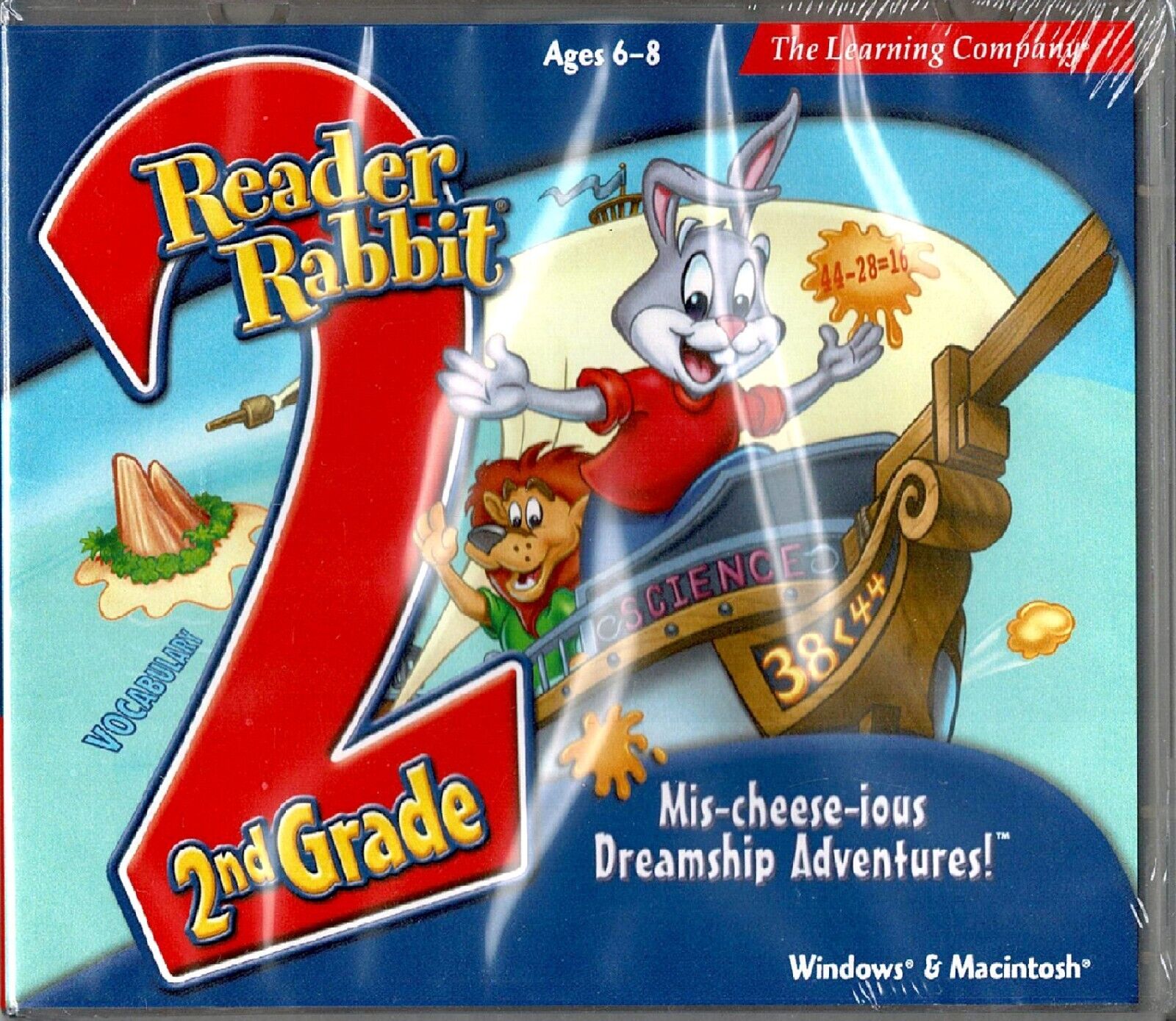 Reader Rabbit 2nd Grade Mis-Cheese-Ious Dreamship Adventures Pc New Win10 8 7 XP