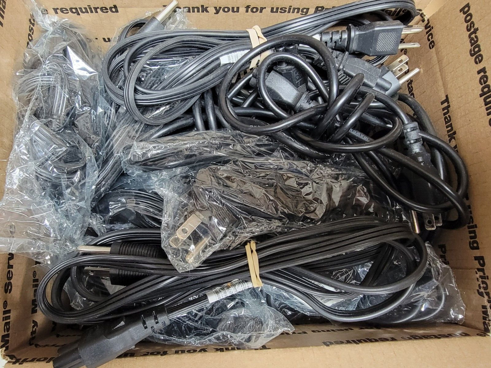 Lot of 30 Three (3) Prong Mickey Mouse Cloverleaf Power Cords - GRADE A