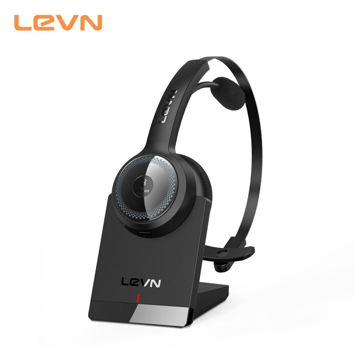LEVN Bluetooth Headphones, Wireless Headse With Microphone & AI Noise Cancelling