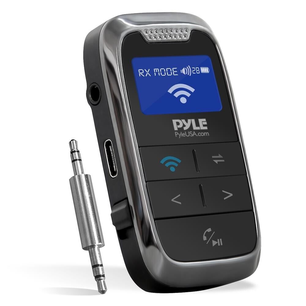Pyle 3.5mm Jack Bluetooth 5.1 Wireless BT Transmitter Receiver Audio Adapter