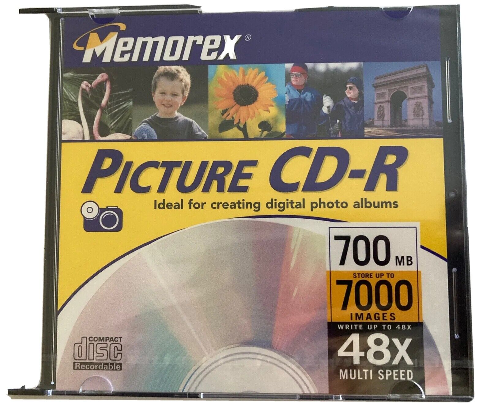 Picture CD-R, 700MB, 48x Multi Speed, New Factory Sealed