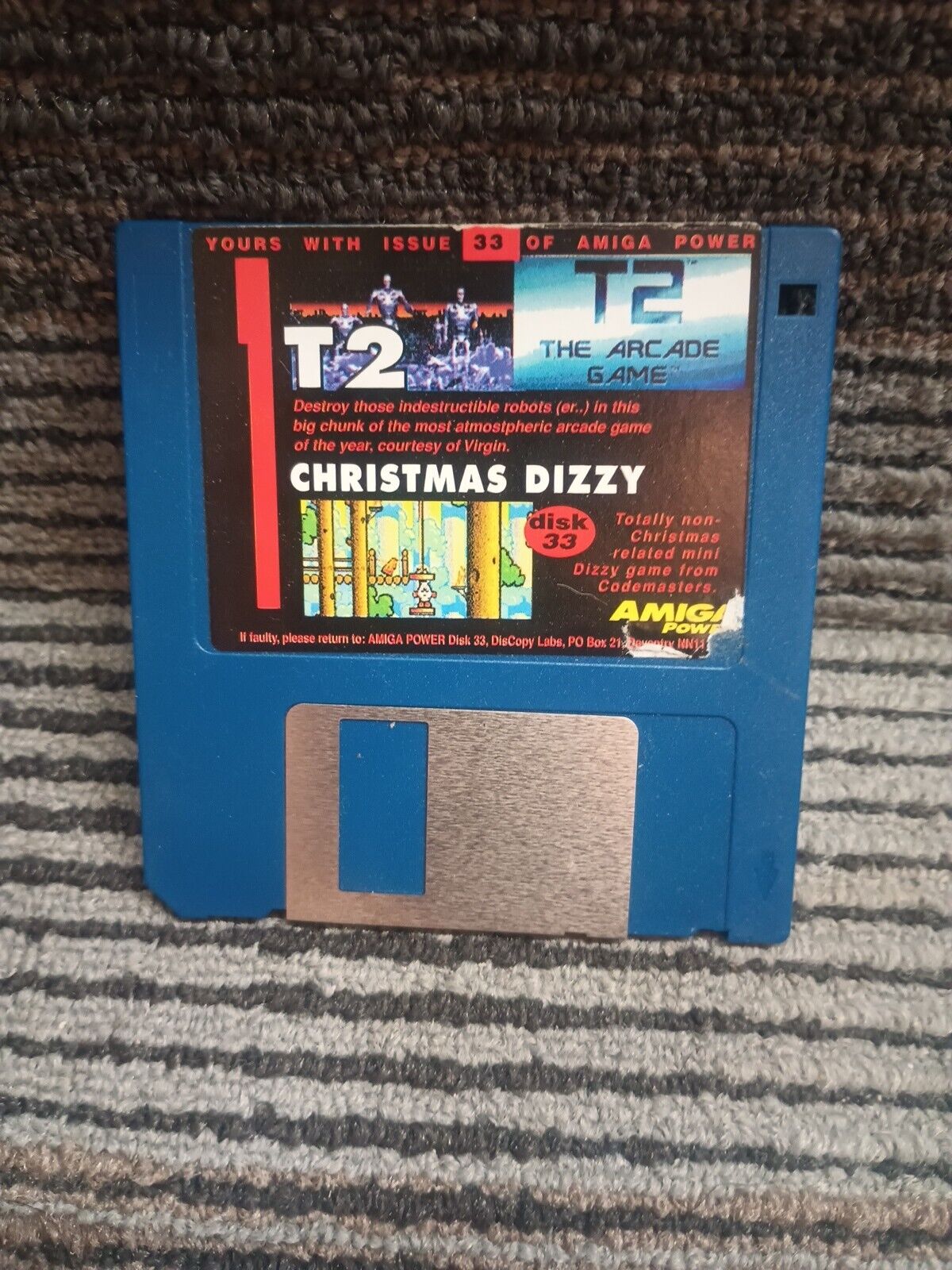 Amiga Power Disk 33 Demo Christmas Dizzy T2 The Arcade Game