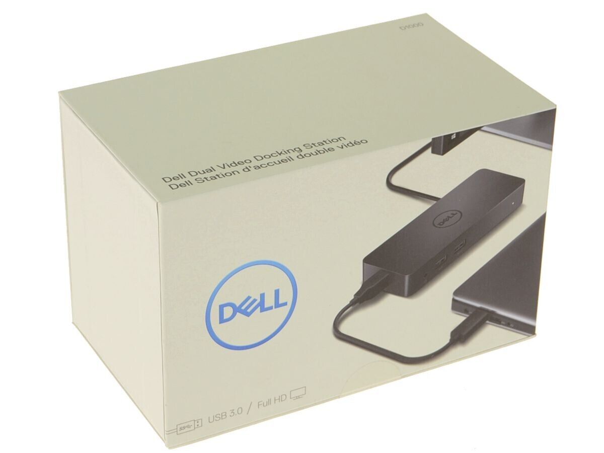 New sealed Dell D1000 Dual Video USB 3.0 Full HD Docking Station Dell