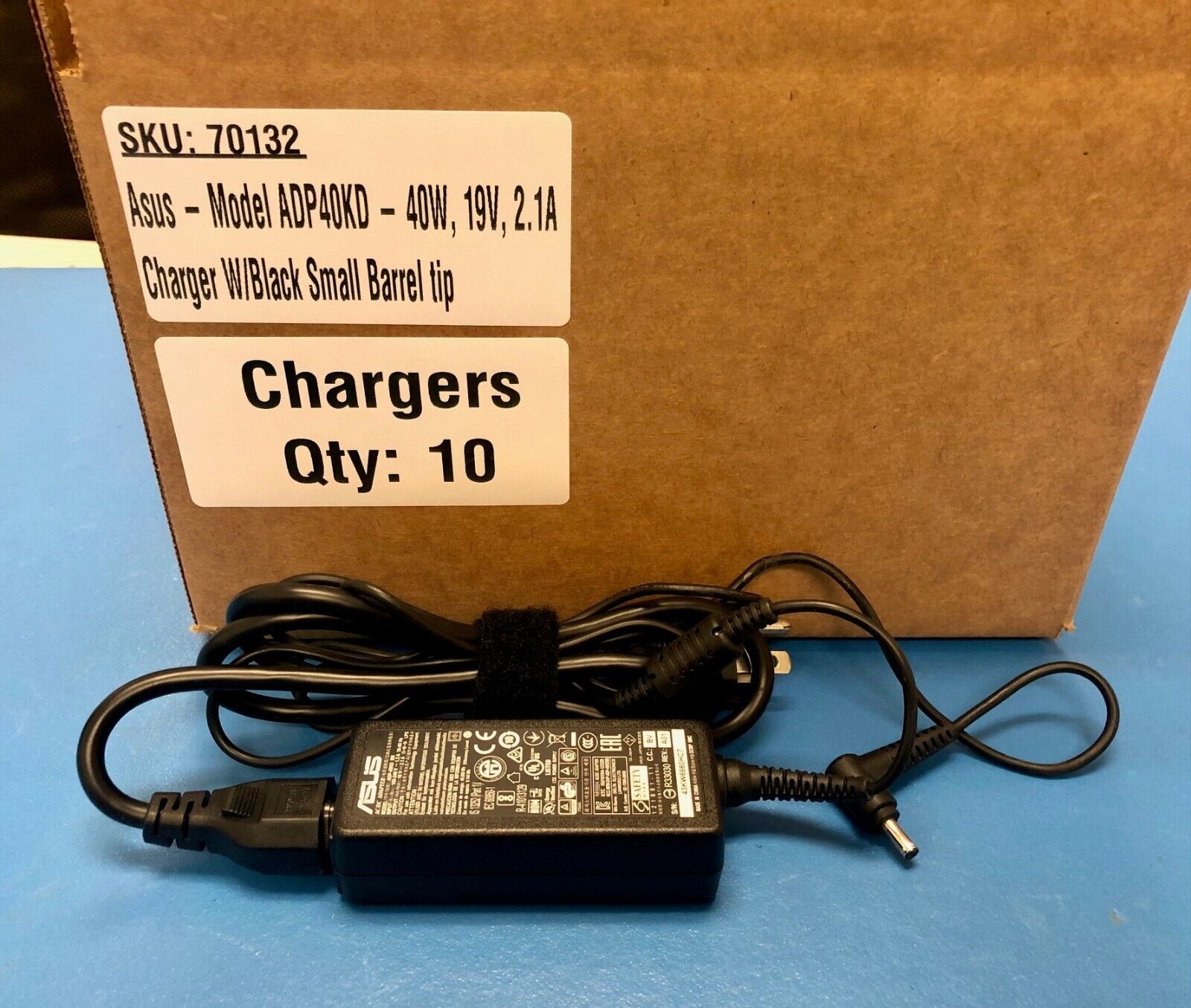 Lot of 10 Asus 19V 2.1A 40W Laptop Charger AC Adapter Chromebook ADP-40KD BB 4mm