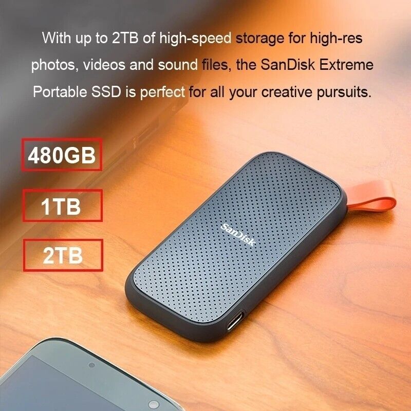 SanDisk E30 1TB SSD: High-Speed External Storage for Laptop & Desktop