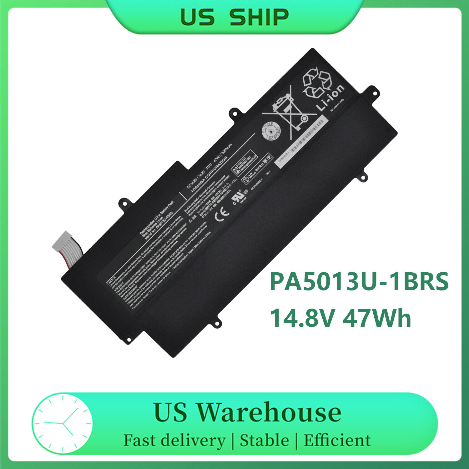 PA5013U-1BRS Battery For Toshiba Portege Z830 Z830-10P Z830-BT8300 Z830-S8301