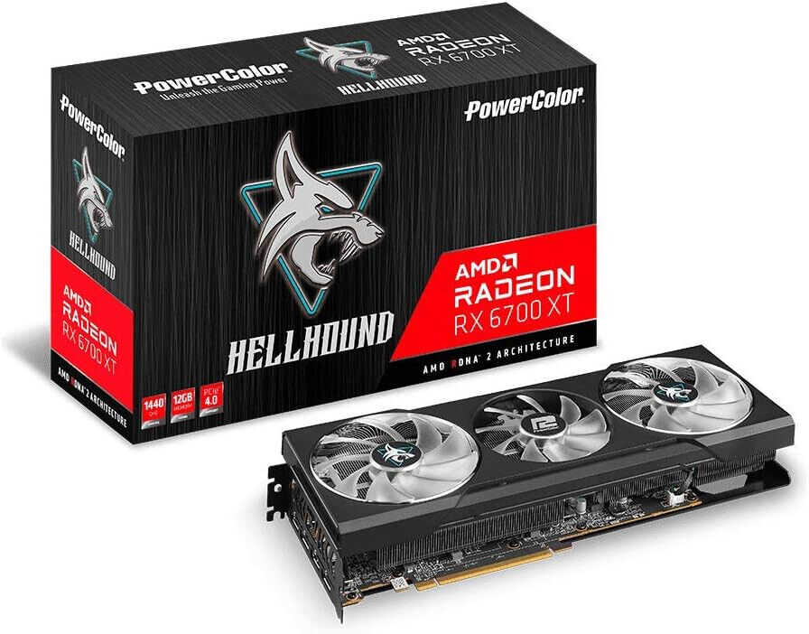 PowerColor Hellhound Radeon RX 6700 XT 12GB GDDR6 Graphics Card